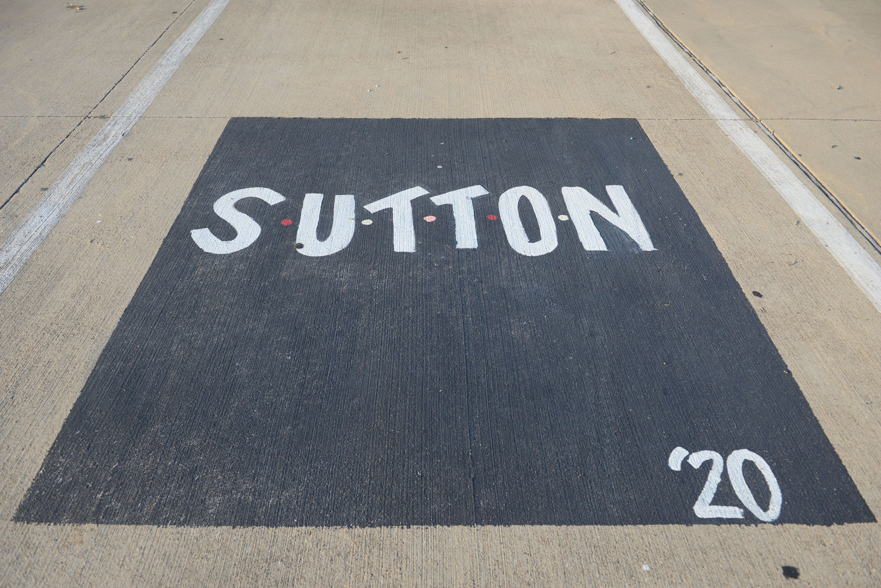 A&M Consolidated HS painted parking spots